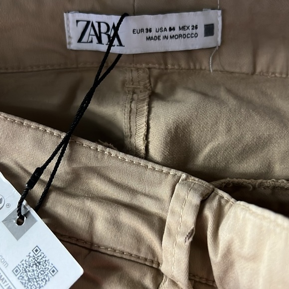 Zara NWT women’s cuffed pants size 4 - Picture 8 of 9